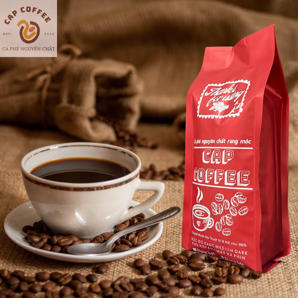 Cà phê hạt Robusta Honey 500gr rang mộc - vị trái cây, chocolate, đắng nhẹ - rang Medium pha máy và pha phin | BigBuy360 - bigbuy360.vn