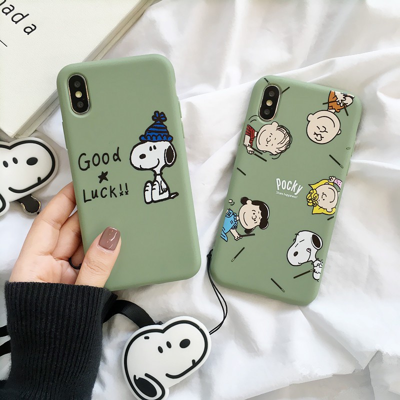 Vivo V11i Y81 Y81i V9 Y66 Y65 V5S V5 Lite Y71 Y71i V7 Plus Y85 Y67 Good Luck Pocky Snoopy With Strap Soft Cases