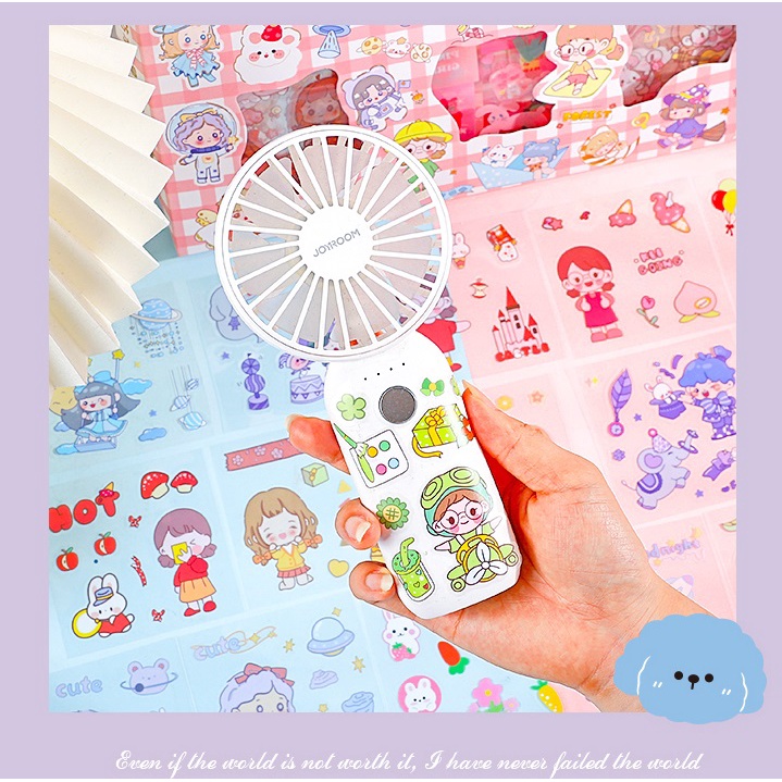 🌸Set 900 tấm sticker nhãn dán trang trí màu sắc dễ thương🌸