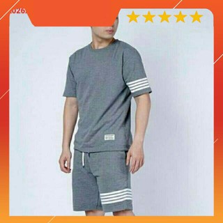 Bộ thun mè sọc kiểu 1 bên