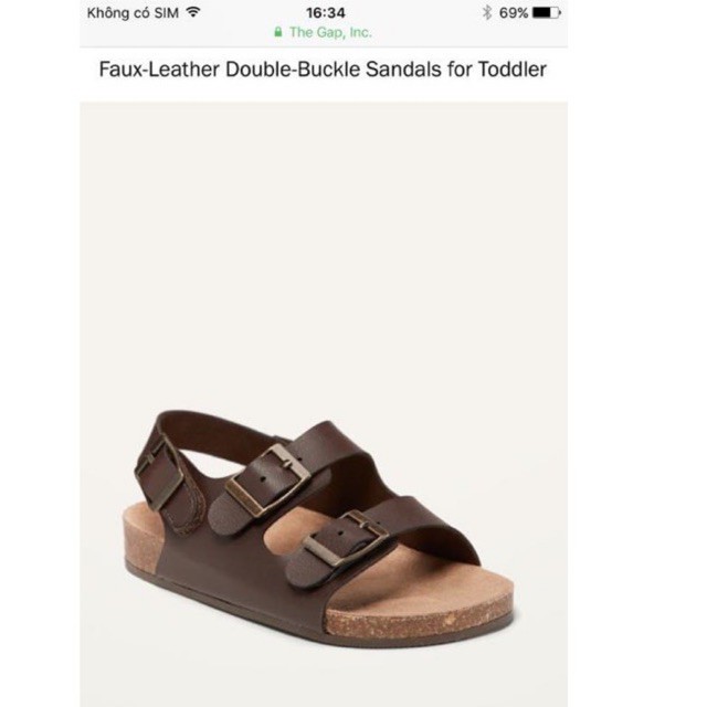 Sandal Oldnavy bé trai