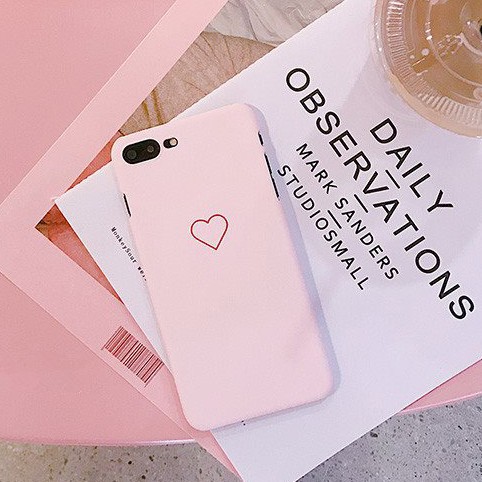 Ốp lưng iphone Tim bé nhỏ TPU trơn dẻo mềm 5/5s/6/6plus/6s/6splus/7/7plus/8/8plus/x/xr/xs/11/12/pro/max/plus/promax | BigBuy360 - bigbuy360.vn