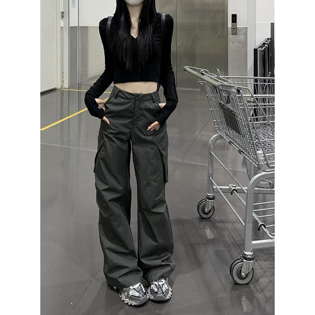 Quần Ống Suông Lưng Cao Thời Trang Cá Tính 63066