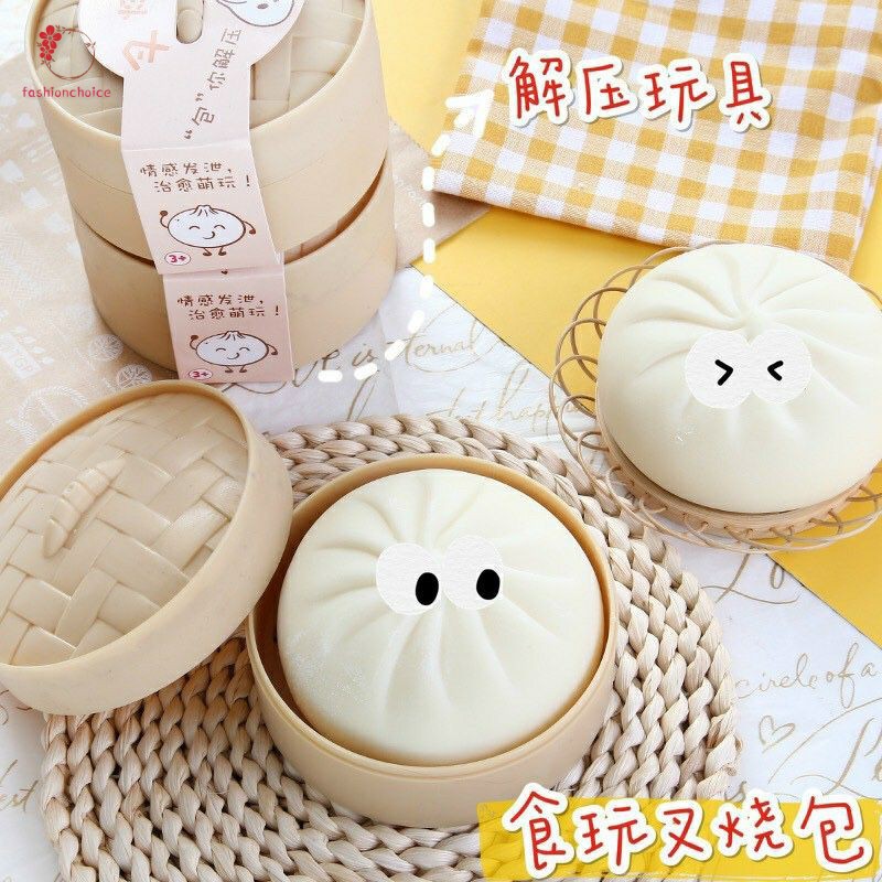 Bánh Bao Dẻo Đồ Chơi Nắn Bóp Bằng TPR Giúp Thư Giãn Giảm Căng Thẳng Cho Trẻ Em Và Người Lớn An Toàn Cho Sức Khoẻ