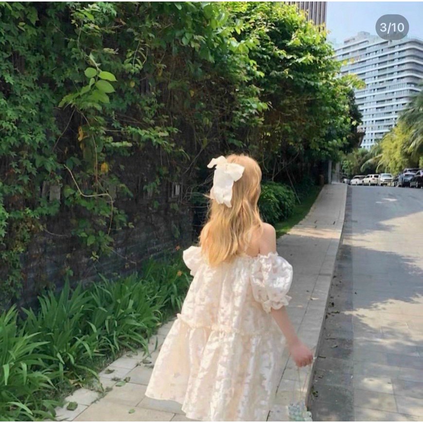 ĐẦM BABYDOLL HOA NỔI BẸT VAI