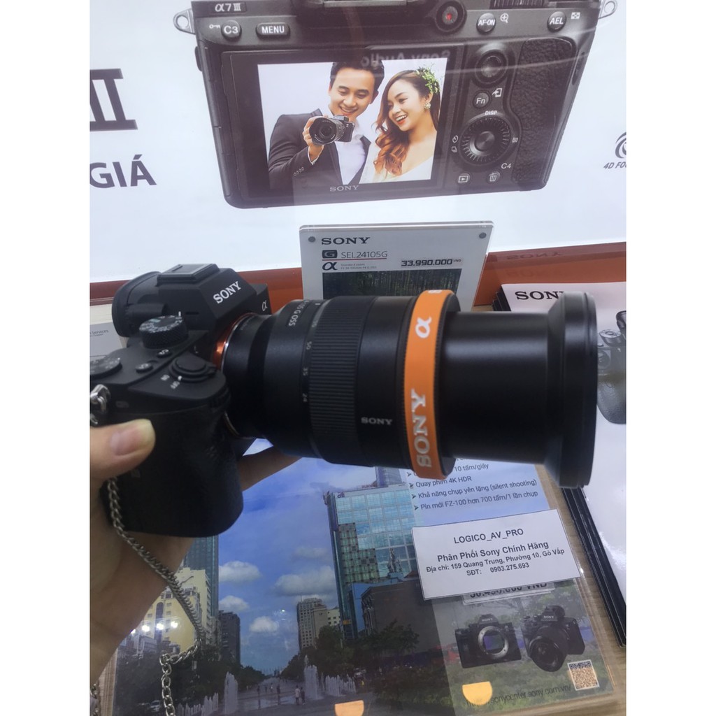 Ống len Zoom Full Frame chống rung Sony E-mount 24-105mm f4 chính hãng