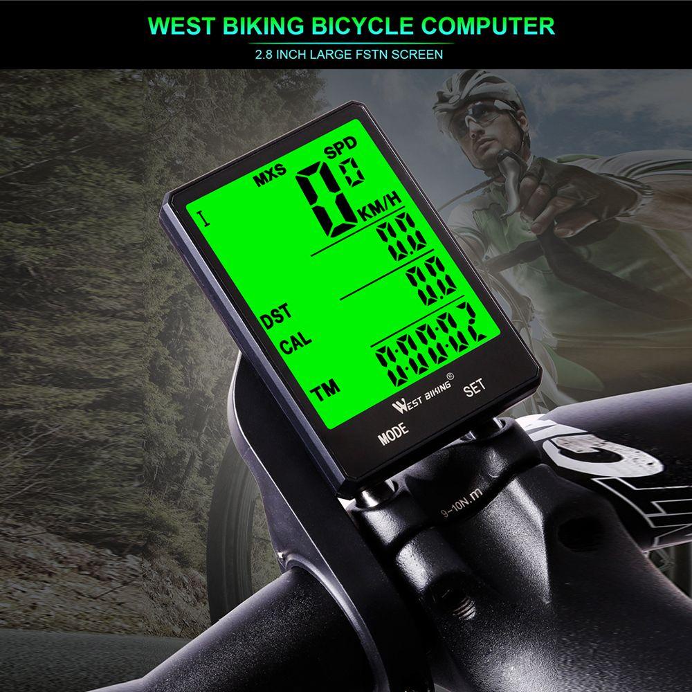 Đồng Hồ Đo Tốc Độ Xe Đạp Màn Hình LCD 5 Ngôn Ngữ