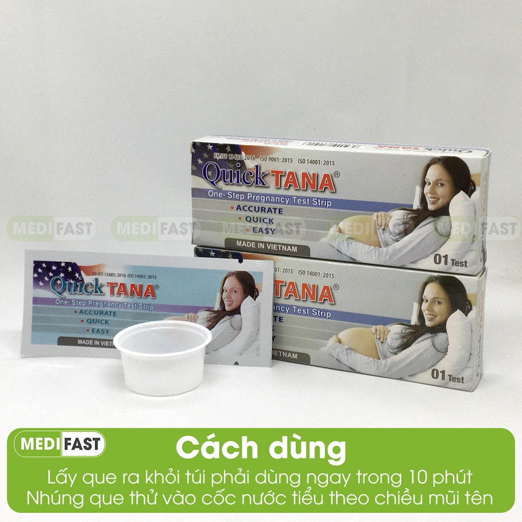 Quicktana - Hộp 12 que thử thai - Phát hiện thai nhanh chóng - Luôn che tên sản phẩm