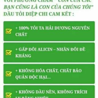 (Còn 3 lọ. Thanh lý nốt )TINH DẦU TỎI DIỆP CHI GOLD