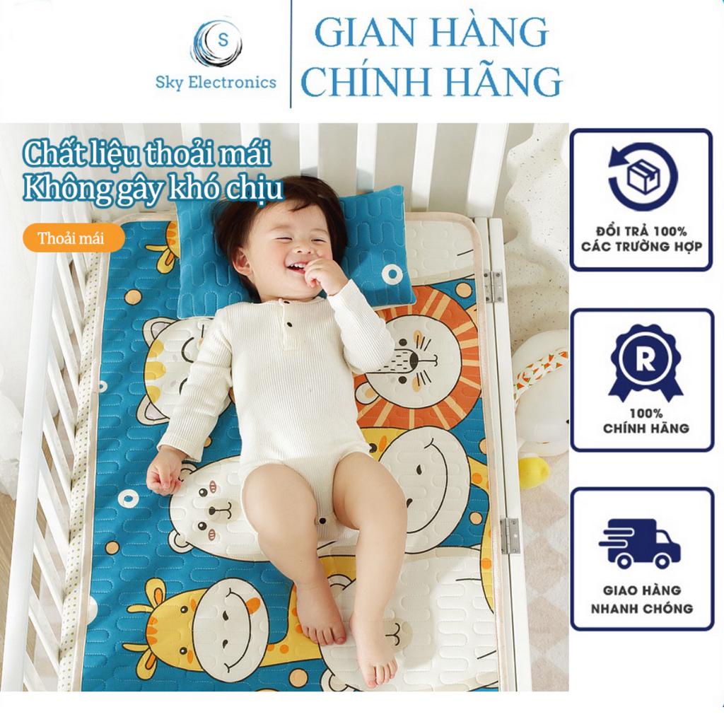 Chiếu Điều Hoà Cao Su Non Cho Bé 5D 60x120 Cm Siêu Mát Chiếu Cao Su Non Giúp Bé Ngủ Ngon Kiêm Đệm Ngủ Cho Bé Sơ Sinh