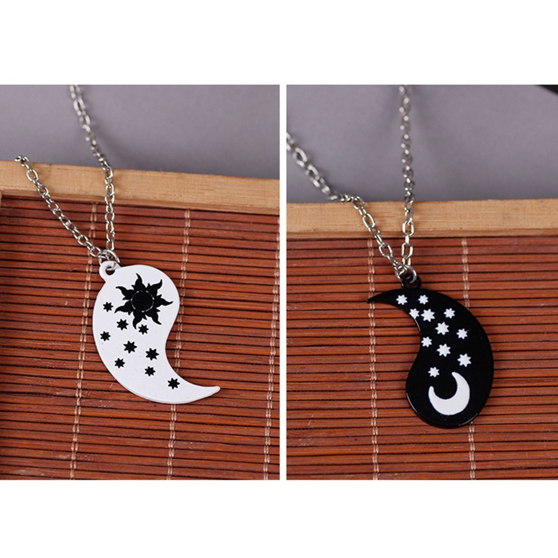Vòng cổ Mặt Trời Mặt Trăng Ngôi Sao Yin Yang Cho Cặp Đôi