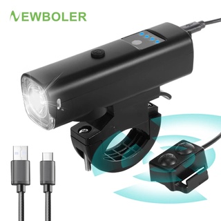 Newboler 1000 Lumens Đèn xe đạp nổi bật Đèn pha xe đạp chống nước được thiết kế với cảm biến thông minh Đi xe đạp Đèn ngủ cho xe đạp leo núi Xe đạp