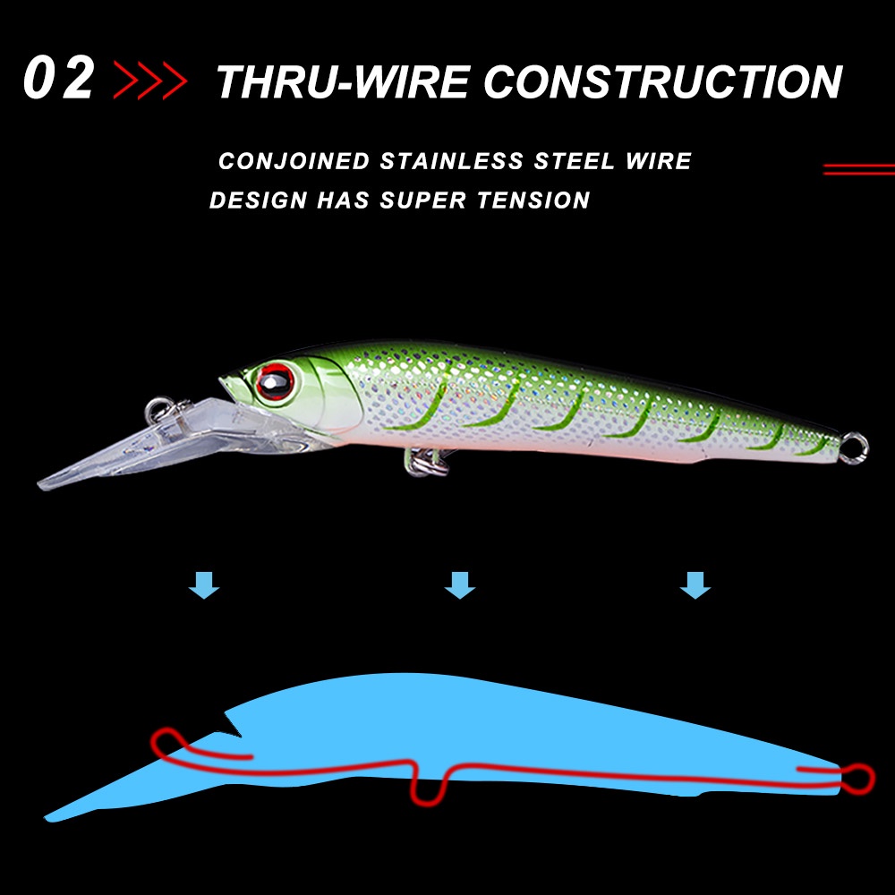 Mồi Giả Câu Cá 14cm/50g 18cm/98g NBL9093