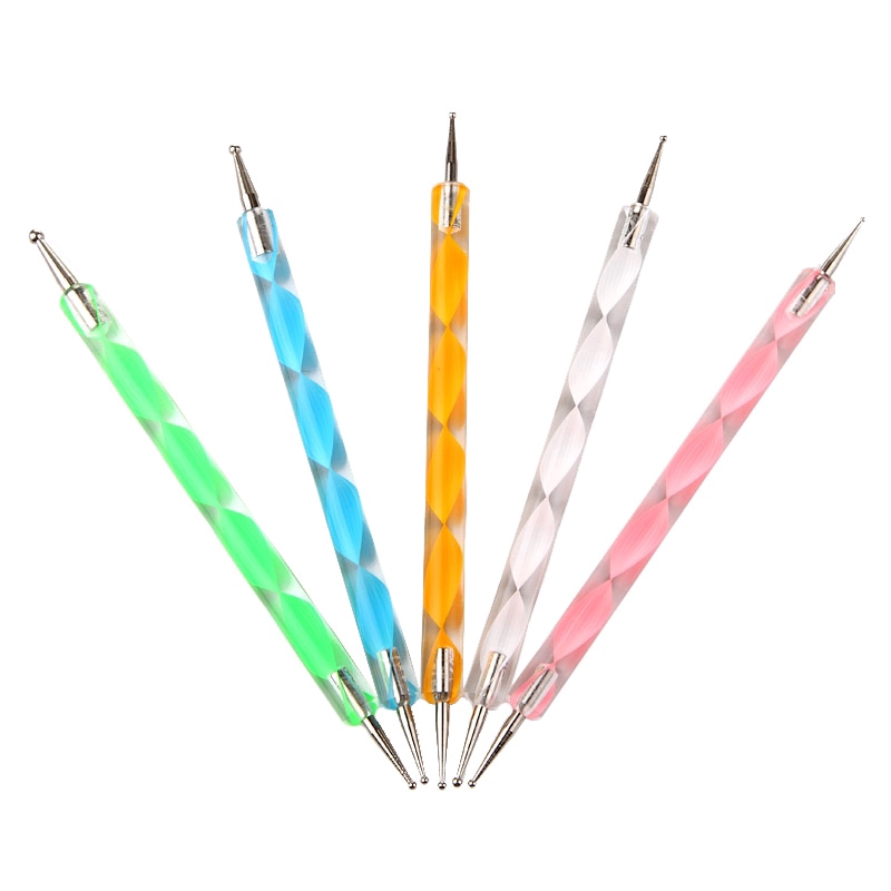 Monja Set 5 Bút Hai Đầu Hỗ Trợ Trang Trí Móng Nghệ Thuật