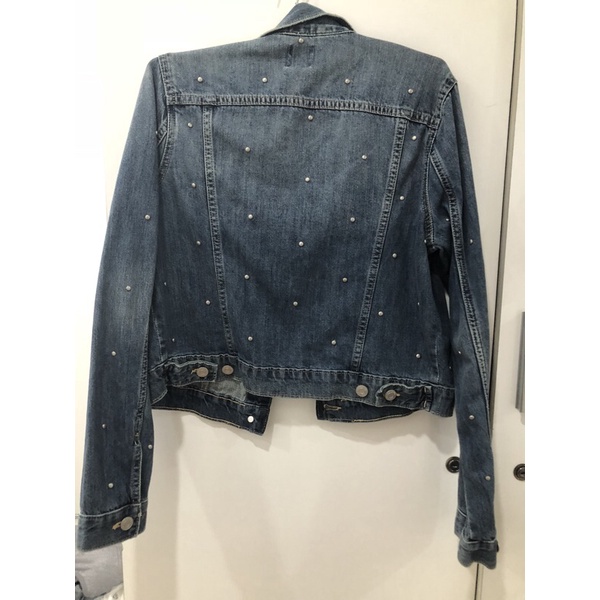 Áo khoác Jean Gap đính hột size s