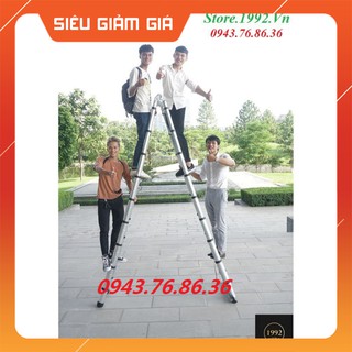 - thang nhôm rút chữ a 3.8m - bh 24 tháng