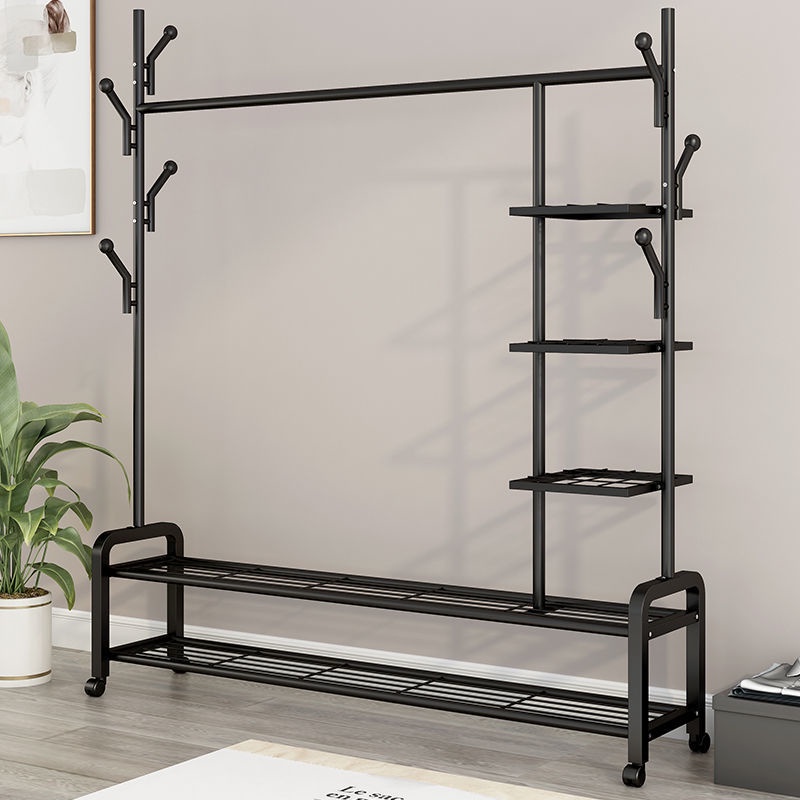 Giá kệ treo quần áo thông minh PIHOUSE có chỗ để giày dép, móc treo túi xách tiện lợi