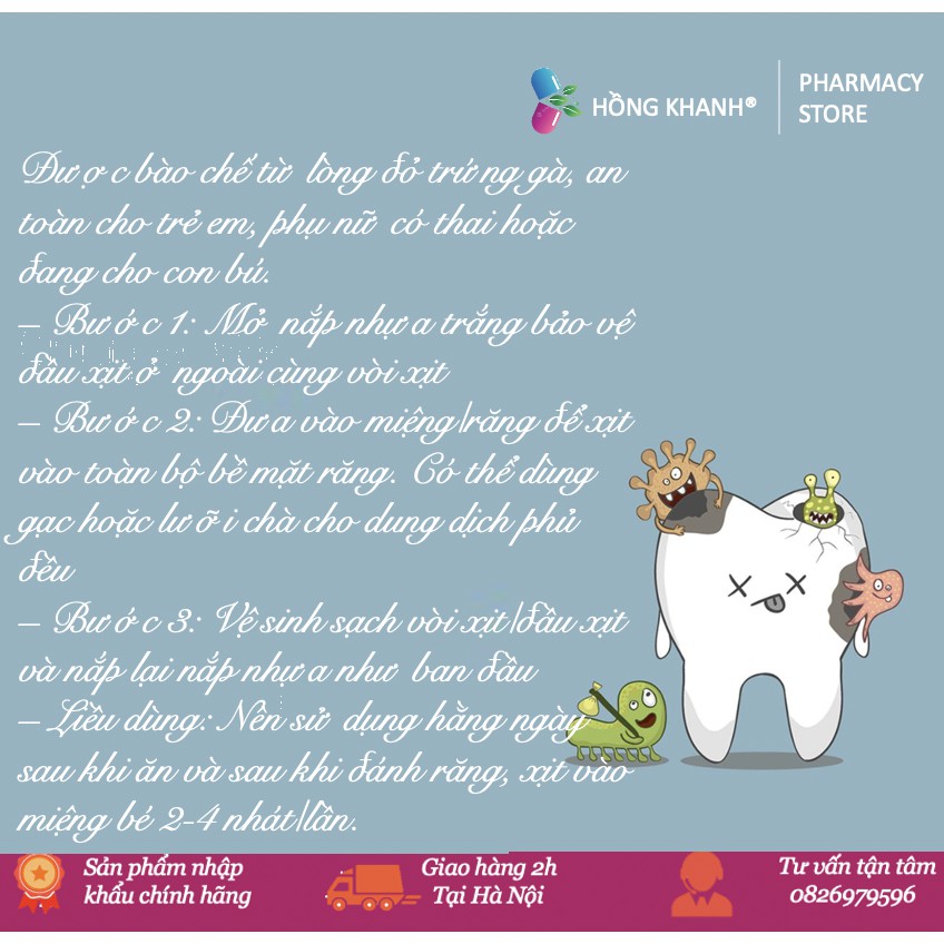 Xịt đánh bay sâu răng Midkid 30ml