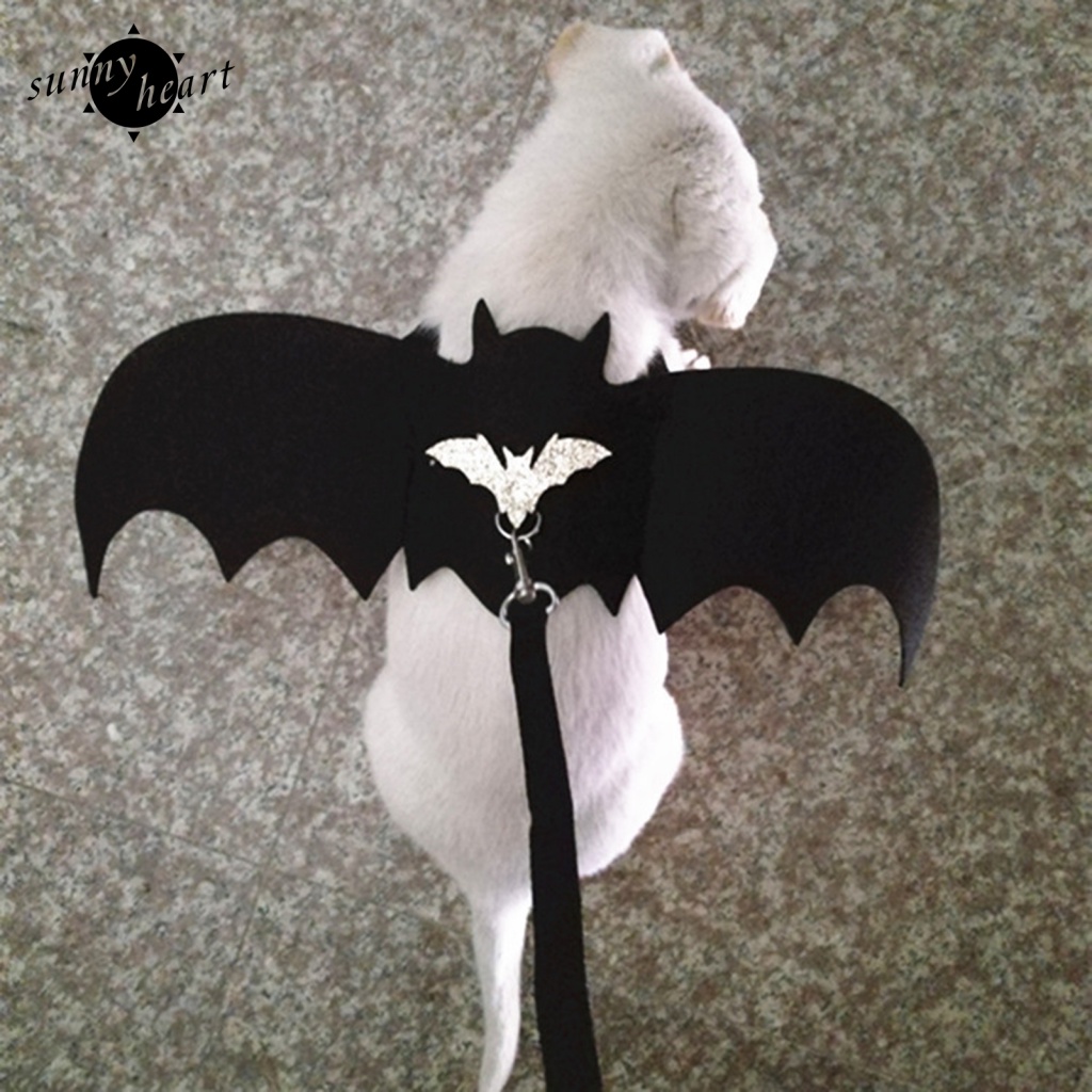 1 Bộ Dây Xích Và Đôi Cánh Dơi Siêu Nhẹ Hóa Trang Cho Thú Cưng