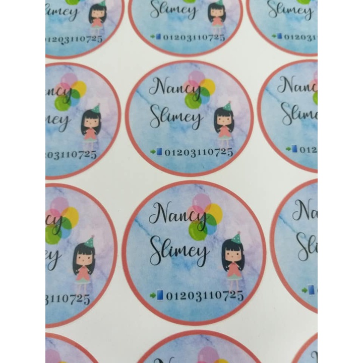 ⚡ IN TEM NHÃN DECAL THEO YÊU CẦU 264 TEM 5CM CHỈ 130K - NÉT - CHẤT LƯỢNG - DECAL NHỰA CHỐNG NƯỚC ⚡