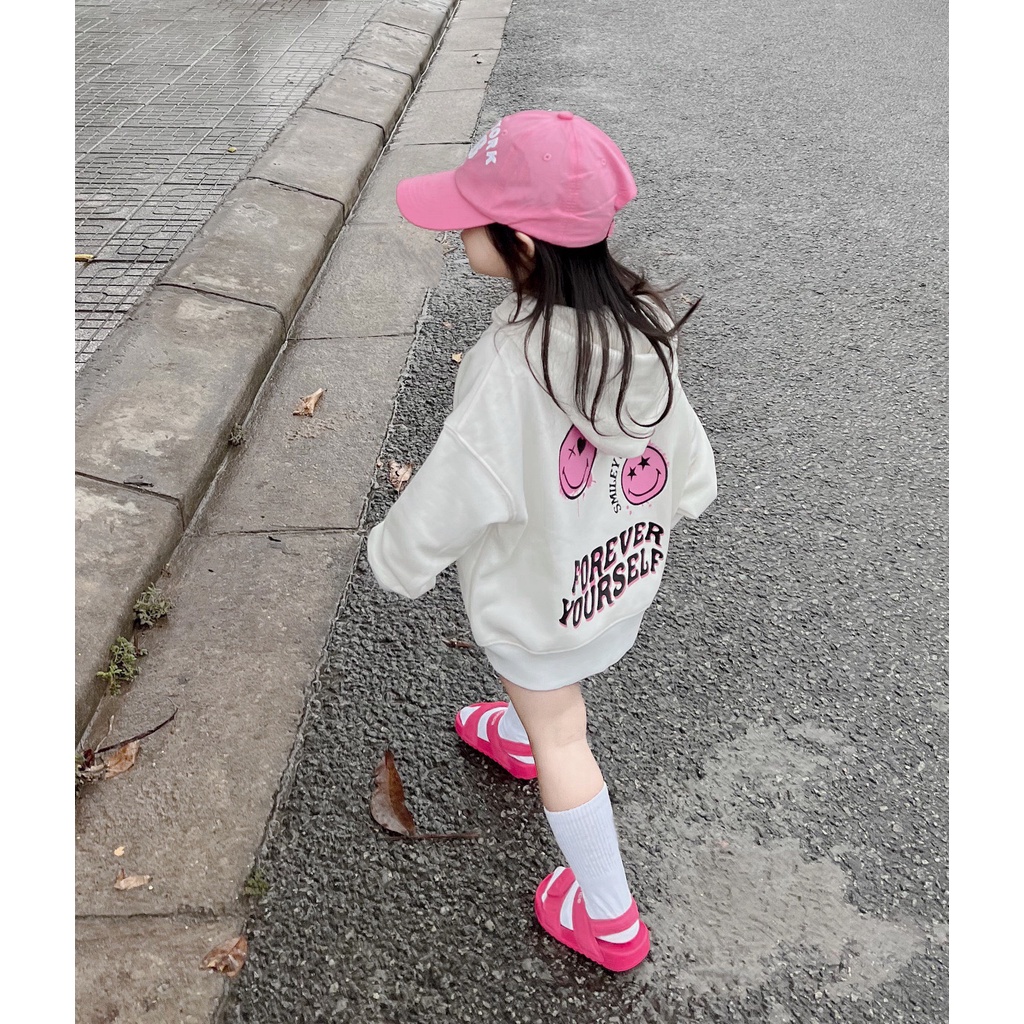 Áo hoodie xuất zarra pinky cho bé gái ,áo nỉ có mũ trẻ em unisex ,Kid_genZ