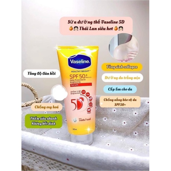 Sữa Dưỡng Thể Vaseline 10X Thái Lan 330ml