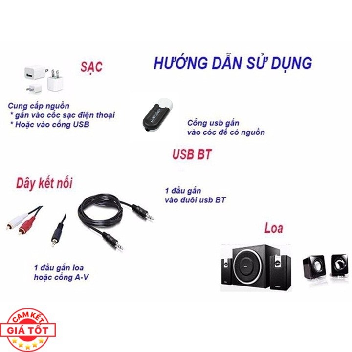 Usb Bluetooth Dongle HJX-001 Upgrade Version Biến Loa Thành Loa Bluetooth