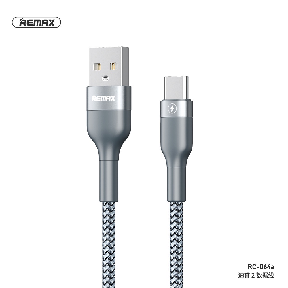 Cáp Sạc Nhanh Remax RC 064 dây dù chống đứt sử dụng cho 13 pro max trở xuống dài 1M - Phụ Kiện AZ