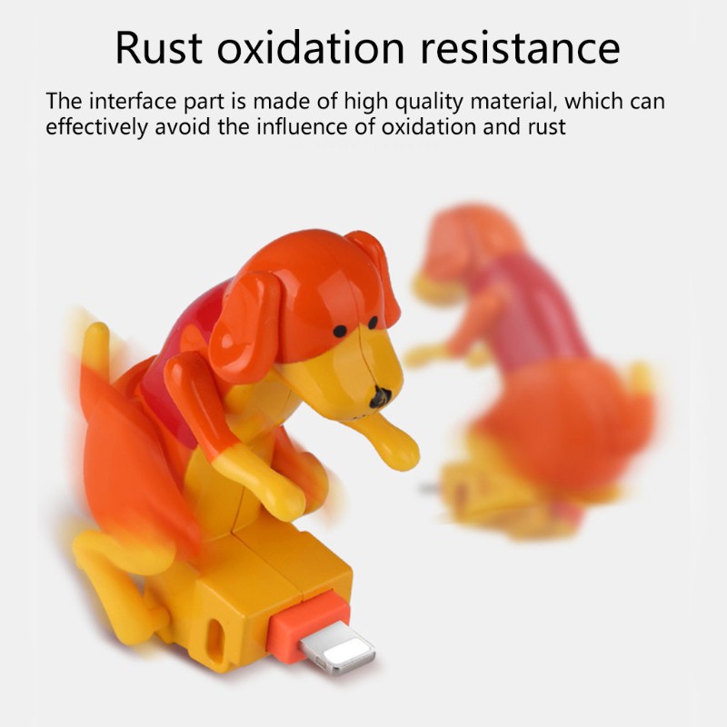 Dây Cáp Sạc Truyền Dữ Liệu Đầu Usb Sang Thiết Kế Hình Chú Cún Dễ Thương Cho ip