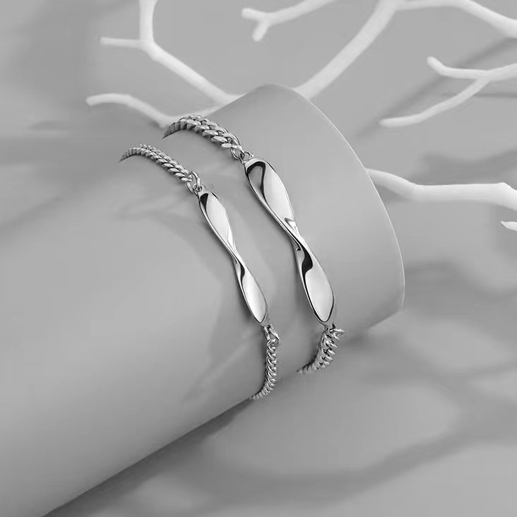 Cặp Vòng Tay Cặp Đôi Mobius Thời Trang Sáng Tạo Thích Hợp Làm Quà Tặng Sinh Viên niche Cho Nam Và Nữ