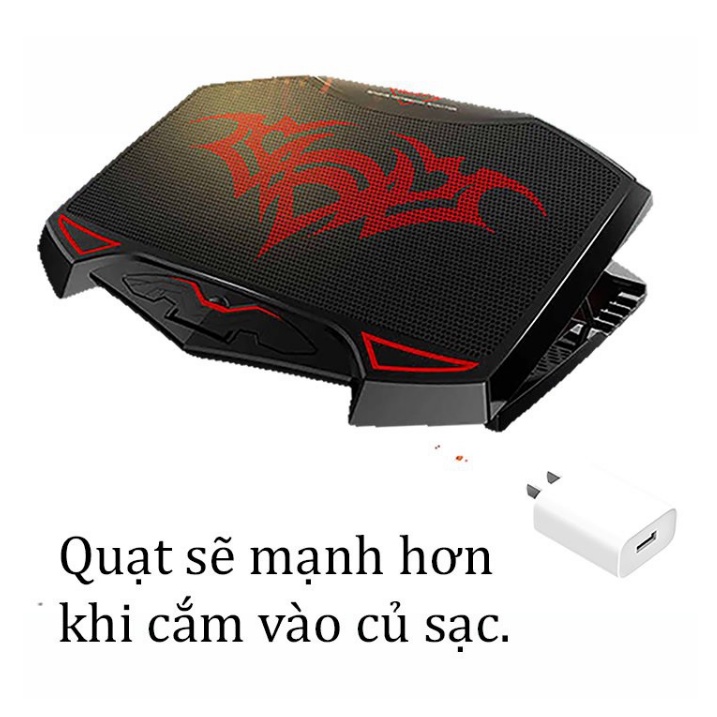 Đế tản nhiệt laptop thương hiệu Nuoxi quạt cực mạnh , chạy cực êm, mát máy | BigBuy360 - bigbuy360.vn