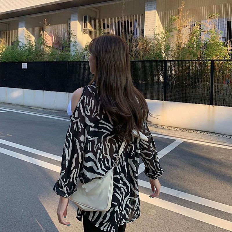 Áo Sơ Mi Tay Dài Hở Vai Thời Trang Cho Nữ | BigBuy360 - bigbuy360.vn