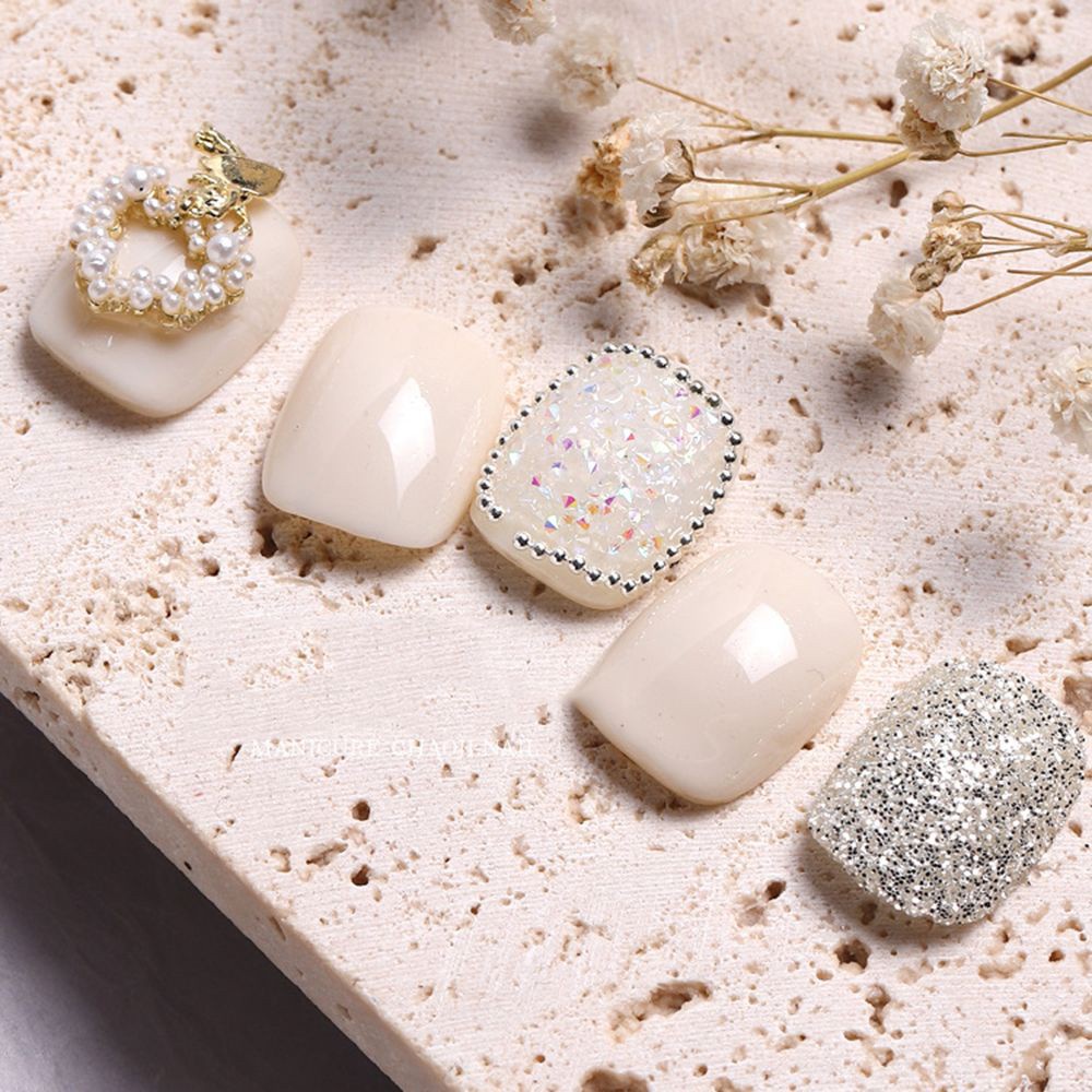 [Hàng mới về] Phụ Kiện Đá Kim Cương Lấp Lánh Nhiều Màu Sắc Trang Trí Móng