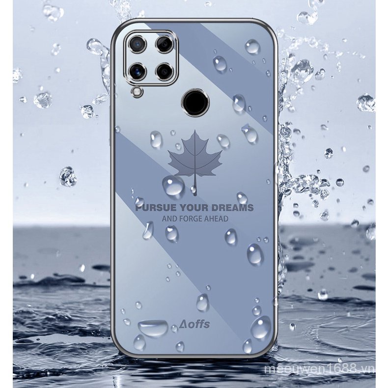 QIANZI Ốp Lưng in họa tiết lá kiểu cách độc đáo cho Realme C15 C12 C25 Narzo30A FY yi2