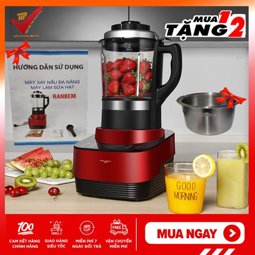 [Mua 1 tặng 3] MÁY LÀM SỮA HẠT RANBEM 735H, MÁY LÀM SỮA CÔNG NGHIỆP CÔNG SUẤT LỚN 100% Tiếng Việt