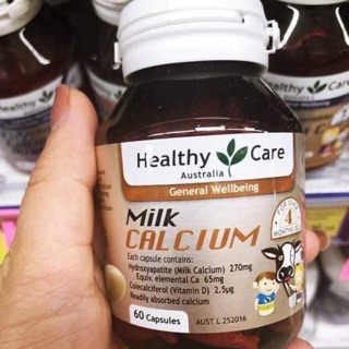 Calcium Milk canxi sữa Úc Healthy Care
