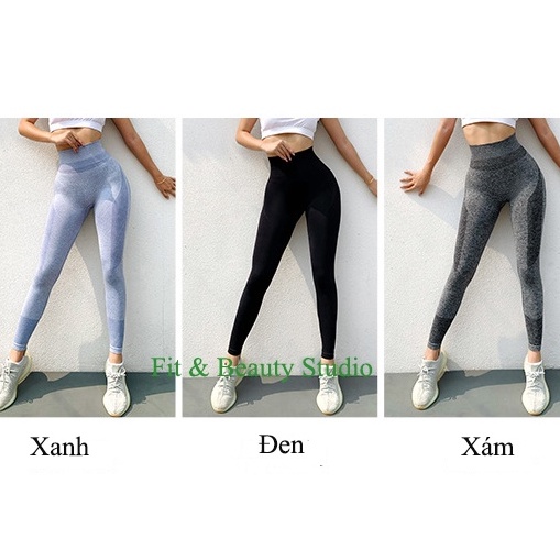 Quần tập chun mông lưng cao Naqi chính hãng | Quần legging tập gym yoga nữ QCM07