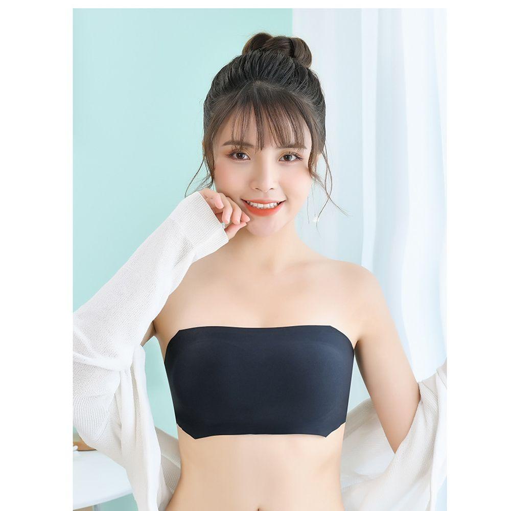 Đai Nịt Ngực Vải Lụa Lạnh Cài Khóa Điều Chỉnh Được Không Dây Một Mảnh