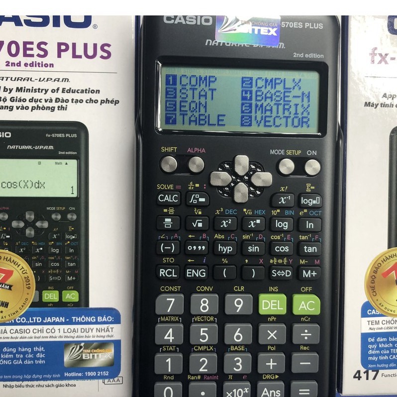 Máy tính cầm tay học sinh  FX 570ES Plus 2nd Editon - máy tính giá rẻ fx 570es plus 2nd