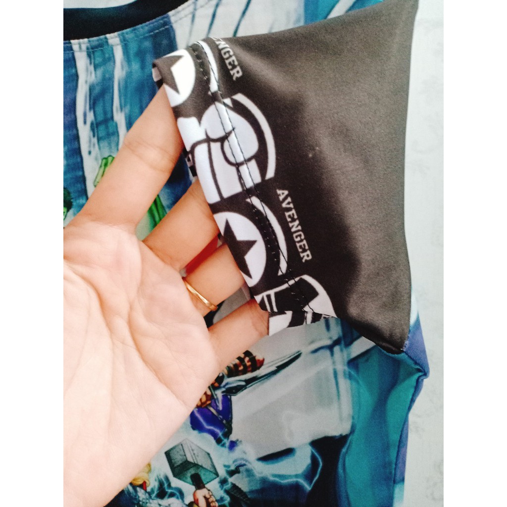 Bộ thun lạnh bé trai Siêu Nhân. hình thật