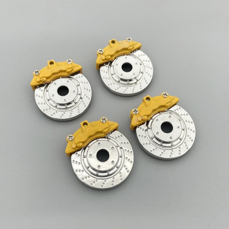 Bộ 4 Kẹp Phanh Đĩa Bằng Kim Loại Nâng Cấp Cho Xe Điều Khiển WPL D12 RC Crawler