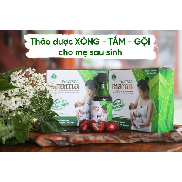 Nước thảo dược xông tắm gội cho bà đẻ Dao'spa mama chính gốc Dao Đỏ - DK Pharma