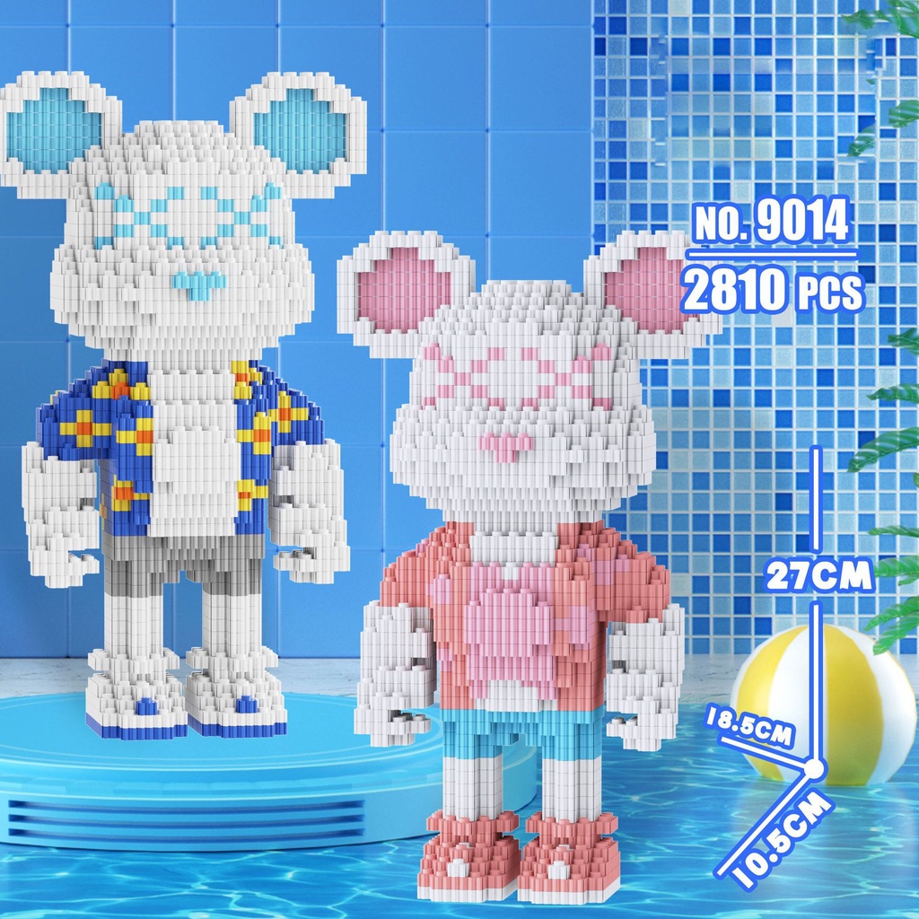 Tandem Bộ Đồ Chơi Lắp Ráp Hình Chú Gấu Bạo Lực Không Gian