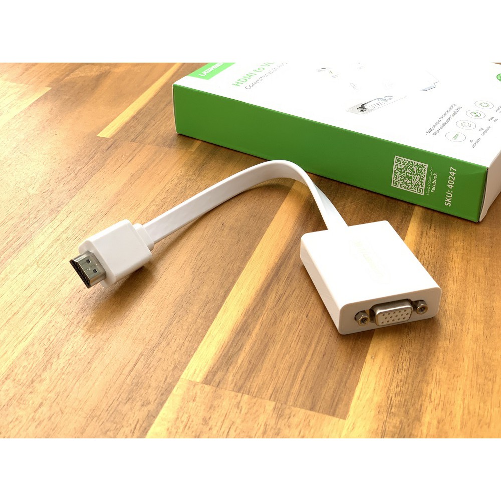 Cáp Chuyển HDMI To VGA + Audio 3.5mm & Micro-USB Ugreen 40247