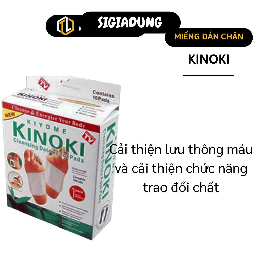 Hộp 10 Miếng Dán Chân Thải Độc Nhật Bản Kinoki Detox Foot Patch, Miếng