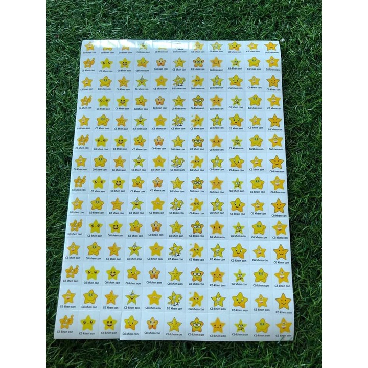 Sticker khen thưởng học sinh - Ngôi sao vàng