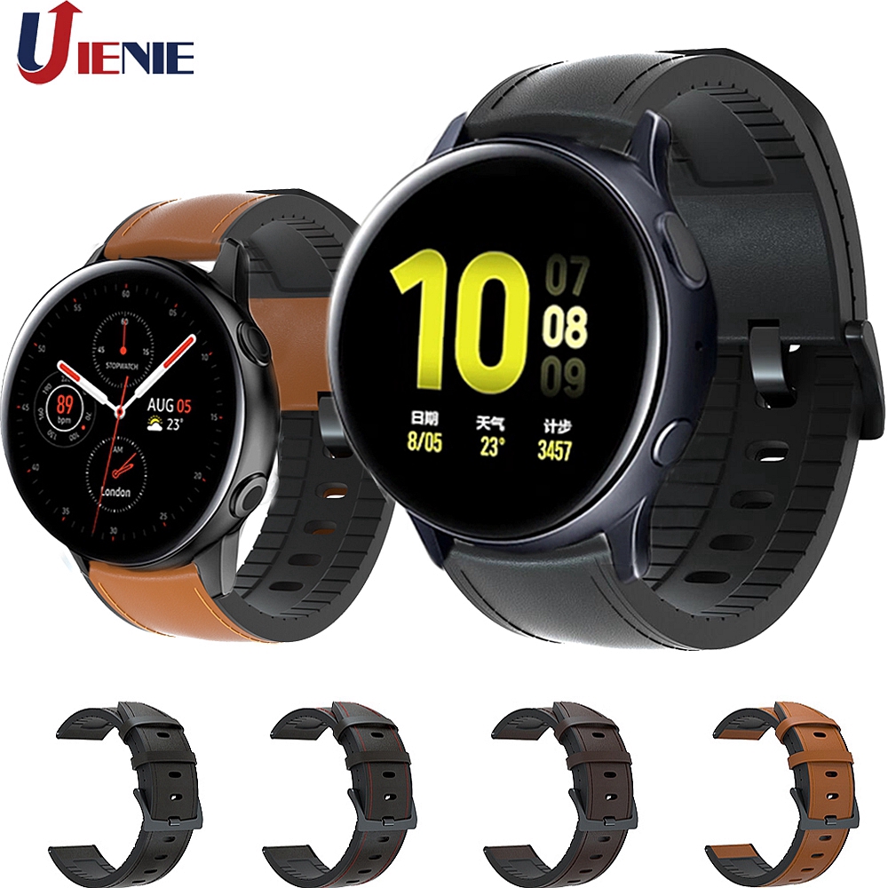 Dây Đeo Bằng Da 20mm Cho Đồng Hồ Thông Minh Samsung Active 2 / Galaxy Watch 42mm / Gear S2