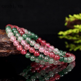 Natural strawberry crystal bracelet