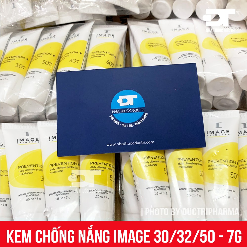 [CHÍNH HÃNG IMAGE] Kem Chống Nắng Vật Lý Cho Da Hỗn Hợp 50+, Da Dầu, Mụn 32+, Da Khô 30+ [7g]