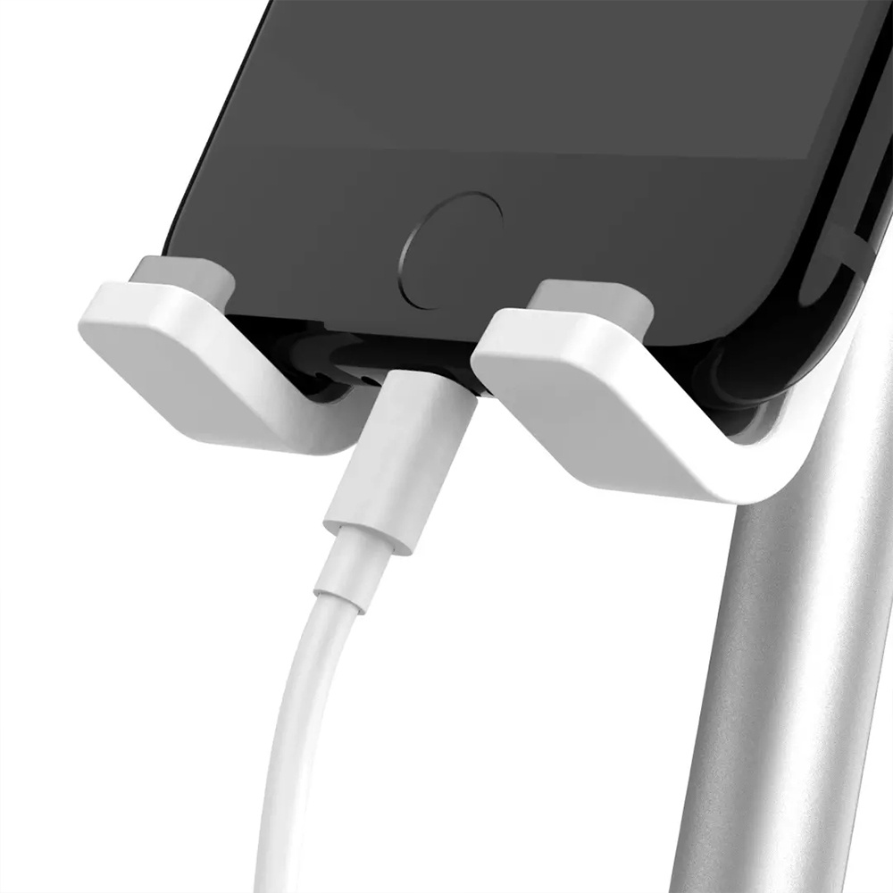 Giá đỡ điện thoại/ máy tính bảng Uareliffe DSHJ-B-2001 bằng hợp kim nhôm có lỗ sạc ổn định có thể điều chỉnh